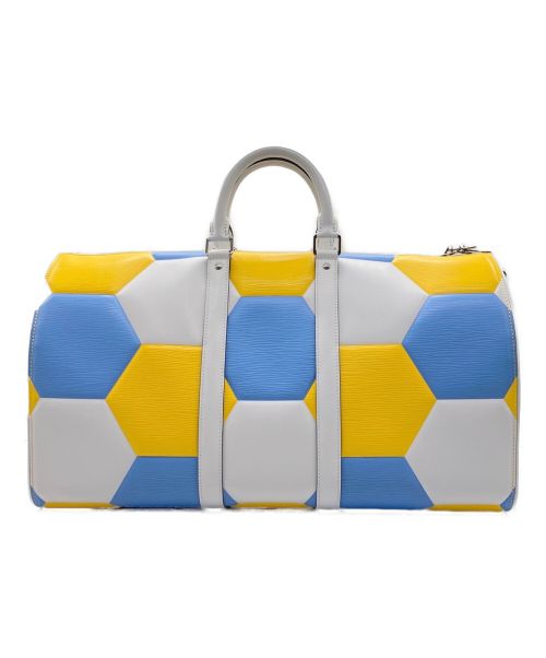 LOUIS VUITTON（ルイ ヴィトン）LOUIS VUITTON (ルイ ヴィトン) キーポル50 ホワイト×イエロー×ブルー サイズ:50の古着・服飾アイテム