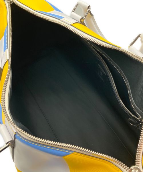 LOUIS VUITTON（ルイ ヴィトン）LOUIS VUITTON (ルイ ヴィトン) キーポル50 ホワイト×イエロー×ブルー サイズ:50の古着・服飾アイテム