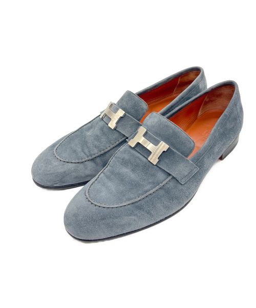 HERMES（エルメス）HERMES (エルメス) モカシン ロワイヤル ローファー ブルー サイズ:41の古着・服飾アイテム