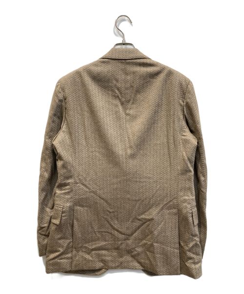 GABRIELE PASINI（ガブリエレパジーニ）GABRIELE PASINI (ガブリエレパジーニ) ヘリンボーンジャケット ブラウン サイズ:6の古着・服飾アイテム