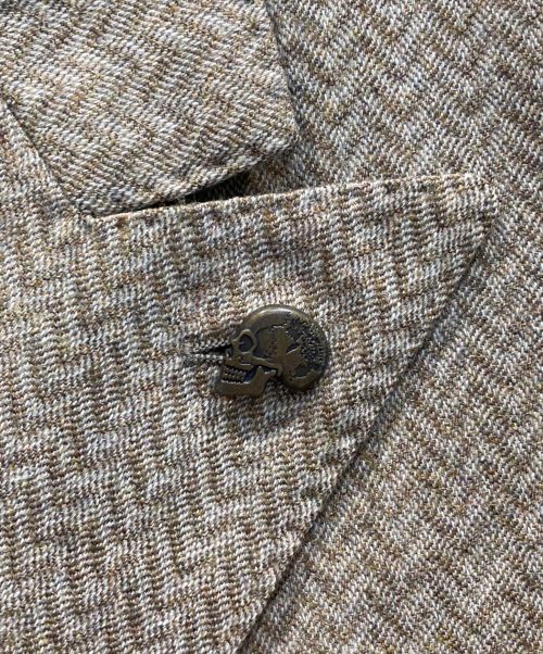 GABRIELE PASINI（ガブリエレパジーニ）GABRIELE PASINI (ガブリエレパジーニ) ヘリンボーンジャケット ブラウン サイズ:6の古着・服飾アイテム