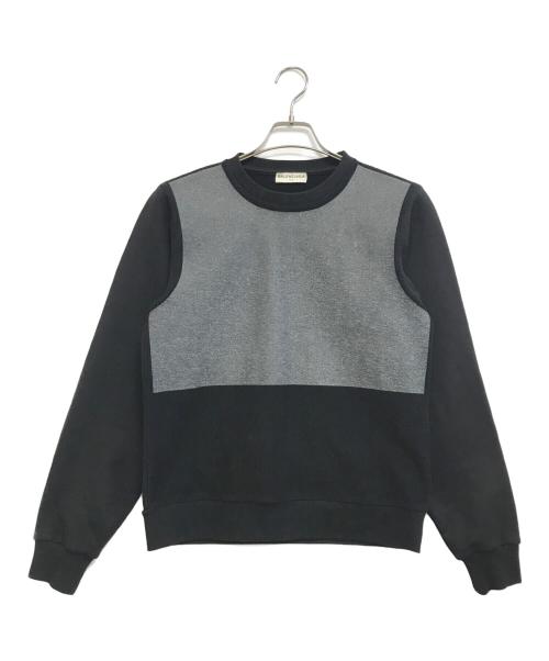 BALENCIAGA（バレンシアガ）BALENCIAGA (バレンシアガ) 切替スウェット ブラック×グレー サイズ:Sの古着・服飾アイテム