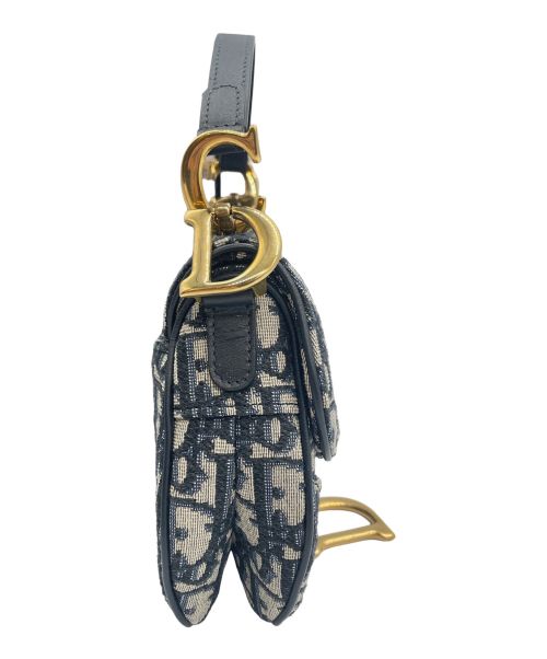 Christian Dior（クリスチャン ディオール）Christian Dior (クリスチャン ディオール) サドルバッグ ミニ トロッター ネイビー サイズ:mini/ミニの古着・服飾アイテム