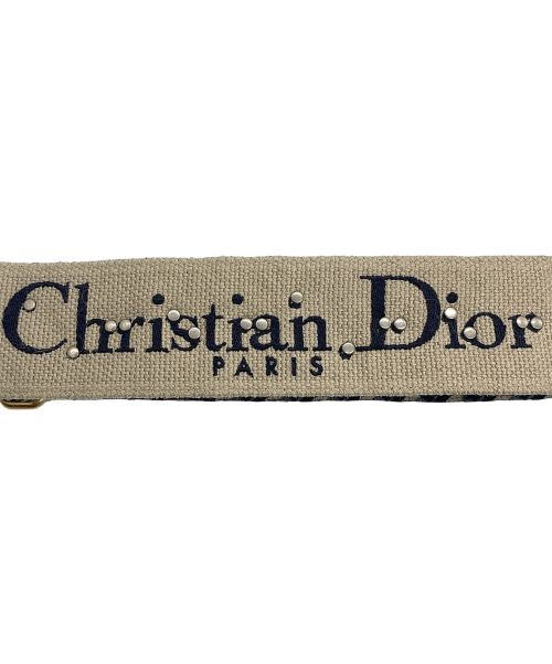 Christian Dior（クリスチャン ディオール）Christian Dior (クリスチャン ディオール) オブリークショルダーストラップ ネイビーの古着・服飾アイテム