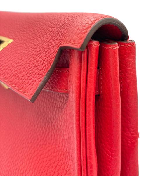 HERMES（エルメス）HERMES (エルメス) ケリーアド PM/ゴールド金具/トゴ/ルージュクー/D刻印 レッド サイズ:PMの古着・服飾アイテム