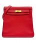HERMES（エルメス）の古着「ケリーアド PM/ゴールド金具/トゴ/ルージュクー/D刻印」｜レッド