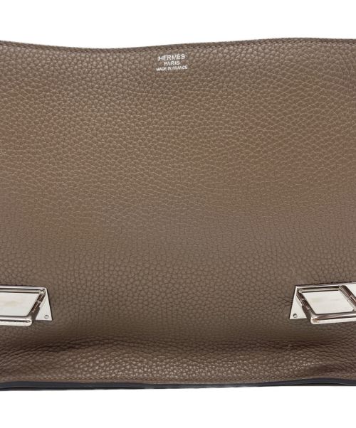 HERMES（エルメス）HERMES (エルメス) スティーブカポラル 27/シルバー金具/トリヨンクレマンス/エトゥープ/X刻印 エトゥープ サイズ:27の古着・服飾アイテム