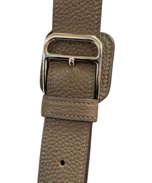 HERMES（エルメス）HERMES (エルメス) スティーブカポラル 27/シルバー金具/トリヨンクレマンス/エトゥープ/X刻印 エトゥープ サイズ:27の古着・服飾アイテム