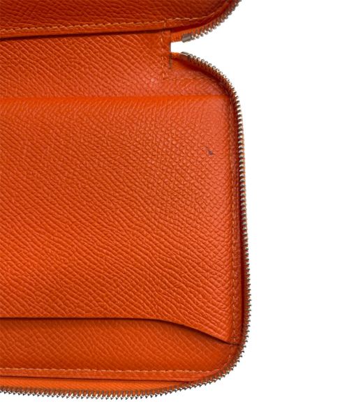 HERMES（エルメス）HERMES (エルメス) ソクワール シルク ウォレット オレンジの古着・服飾アイテム