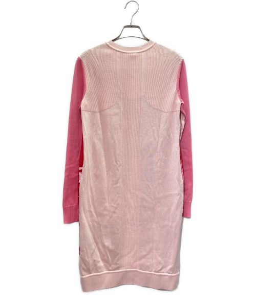 HERMES（エルメス）HERMES (エルメス) ツイルレーヌ ロングスリーブ ワンピース ピンク サイズ:34 未使用品の古着・服飾アイテム