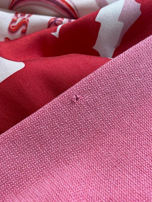 HERMES（エルメス）HERMES (エルメス) ニットワンピース ピンク サイズ:34の古着・服飾アイテム