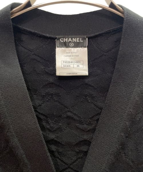 CHANEL（シャネル）CHANEL (シャネル) ココマーク カーディガン ブラック サイズ:36の古着・服飾アイテム