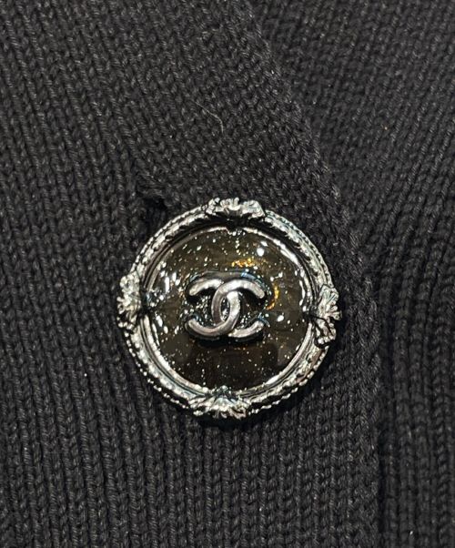 CHANEL（シャネル）CHANEL (シャネル) ココマーク カーディガン ブラック サイズ:36の古着・服飾アイテム
