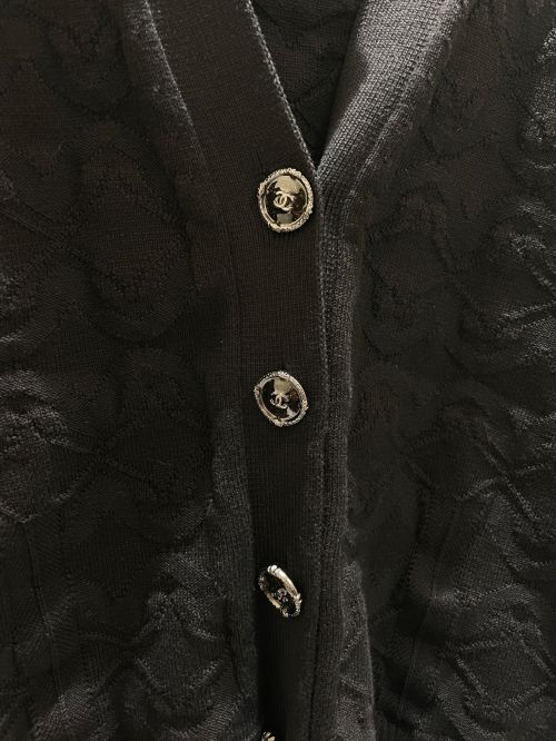 CHANEL（シャネル）CHANEL (シャネル) ココマーク カーディガン ブラック サイズ:36の古着・服飾アイテム