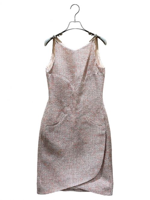 CHANEL（シャネル）CHANEL (シャネル) ツイードノースリーブワンピース ピンク サイズ:34の古着・服飾アイテム