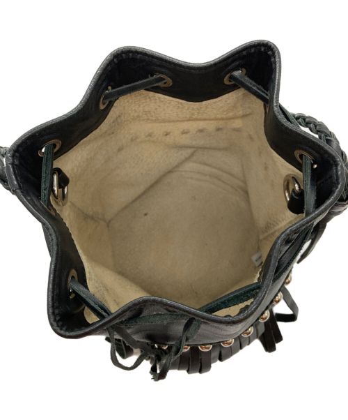 J&M DAVIDSON（ジェイ＆エム デヴィッドソン）J&M DAVIDSON (ジェイ＆エム デヴィッドソン) レザーバッグ ブラックの古着・服飾アイテム