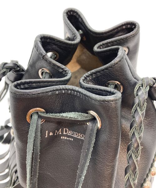 J&M DAVIDSON（ジェイ＆エム デヴィッドソン）J&M DAVIDSON (ジェイ＆エム デヴィッドソン) レザーバッグ ブラックの古着・服飾アイテム