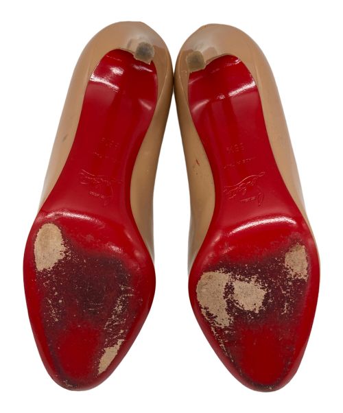 Christian Louboutin（クリスチャン・ルブタン）Christian Louboutin (クリスチャン・ルブタン) プレーントゥヒールパンプス ベージュ サイズ:36の古着・服飾アイテム