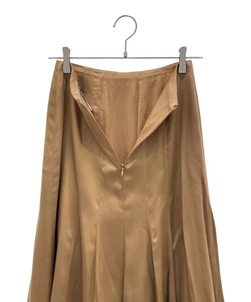 CHANEL（シャネル）CHANEL (シャネル) Coco Mark Silk Skirt ゴールド サイズ:34の古着・服飾アイテム