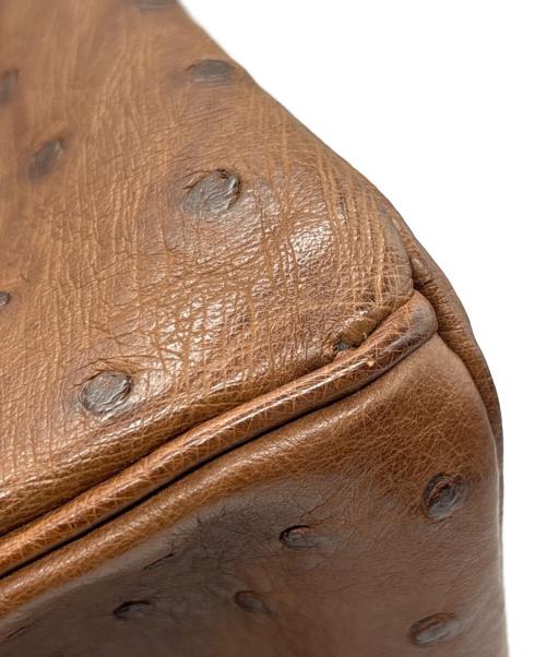HERMES（エルメス）HERMES (エルメス) バーキン 30/ゴールド金具/オーストリッチ/ブラウン/□G刻印 ブラウン サイズ:30の古着・服飾アイテム