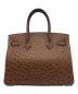 HERMES (エルメス) バーキン 30/ゴールド金具/オーストリッチ/ブラウン/□G刻印 ブラウン サイズ:30：1800000円