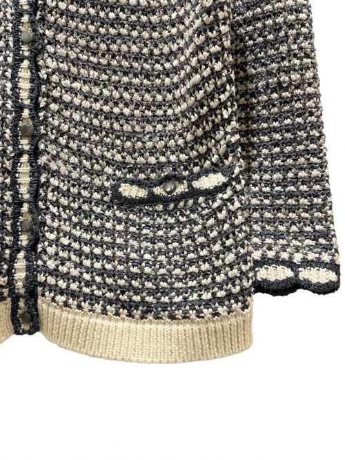 Christian Dior（クリスチャン ディオール）Christian Dior (クリスチャン ディオール) ニットカーディガン ホワイト サイズ:36の古着・服飾アイテム