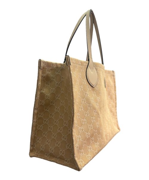 GUCCI（グッチ）GUCCI (グッチ) オフィディア ライトベージュ サイズ:ラージの古着・服飾アイテム