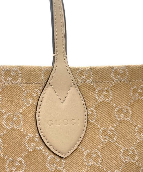 GUCCI（グッチ）GUCCI (グッチ) オフィディア ライトベージュ サイズ:ラージの古着・服飾アイテム