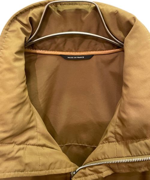 HERMES（エルメス）HERMES (エルメス) 中綿 レザートリミング ナイロンコート ブラウン サイズ:54の古着・服飾アイテム