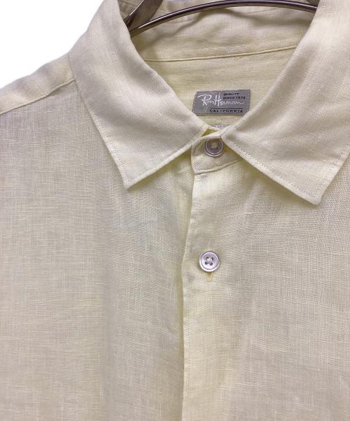 Ron Herman（ロンハーマン）Ron Herman (ロンハーマン) リネンシャツ イエロー サイズ:Lの古着・服飾アイテム
