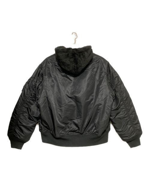 SUPREME（シュプリーム）SUPREME (シュプリーム) Faux Fur Revers ible MA-1 ブラック サイズ:XLの古着・服飾アイテム