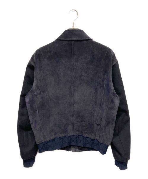 Dior（ディオール）Dior (ディオール) スウェードジャケット ネイビー サイズ:48の古着・服飾アイテム