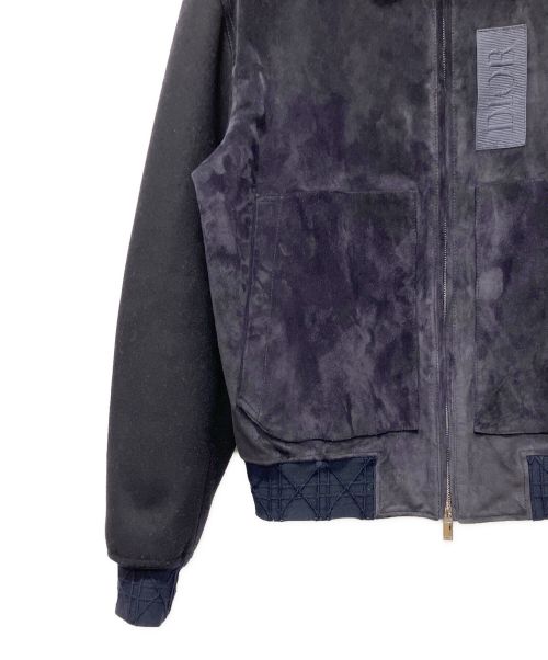 Dior（ディオール）Dior (ディオール) スウェードジャケット ネイビー サイズ:48の古着・服飾アイテム