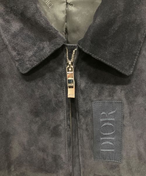 Dior（ディオール）Dior (ディオール) スウェードジャケット ネイビー サイズ:48の古着・服飾アイテム