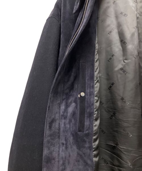 Dior（ディオール）Dior (ディオール) スウェードジャケット ネイビー サイズ:48の古着・服飾アイテム