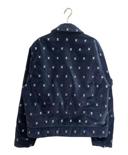 LOUIS VUITTON（ルイ ヴィトン）LOUIS VUITTON (ルイ ヴィトン) ベロア モノグラム イヴニング ブルゾン ネイビー サイズ:46の古着・服飾アイテム