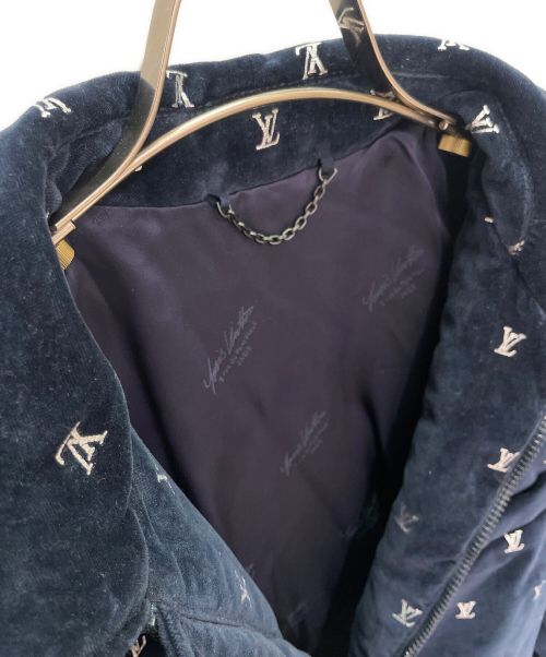 LOUIS VUITTON（ルイ ヴィトン）LOUIS VUITTON (ルイ ヴィトン) ベロア モノグラム イヴニング ブルゾン ネイビー サイズ:46の古着・服飾アイテム