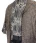 中古・古着 DOLCE & GABBANA (ドルチェ＆ガッバーナ) 総柄 ストールカラーシャツ ブラウン×ブラック サイズ:40：35000円