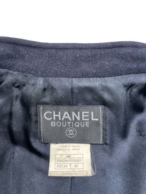 CHANEL（シャネル）CHANEL (シャネル) Napoleon Wool Jacket ネイビー サイズ:40の古着・服飾アイテム