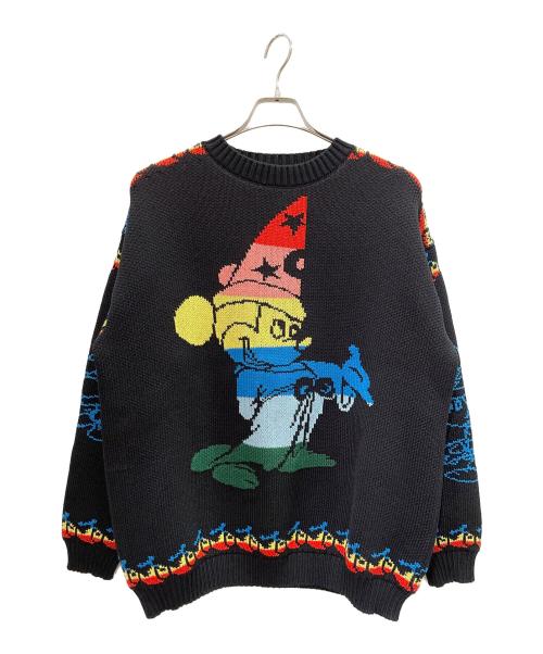 STELLA McCARTNEY（ステラマッカートニー）STELLA McCARTNEY (ステラマッカートニー) DISNEY (ディズニー) レインボーミッキーセーター ブラック サイズ:Lの古着・服飾アイテム