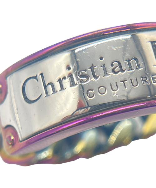 Christian Dior（クリスチャン ディオール）Christian Dior (クリスチャン ディオール) Dior COUTURE チェーンプレートリング サイズ:18号の古着・服飾アイテム