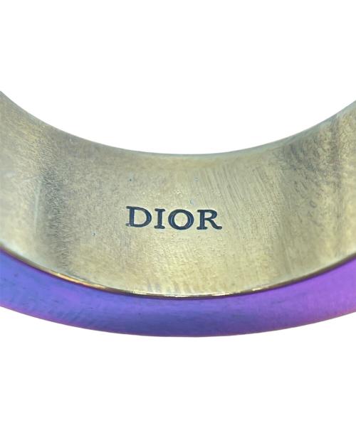 Christian Dior（クリスチャン ディオール）Christian Dior (クリスチャン ディオール) Dior COUTURE チェーンプレートリング サイズ:18号の古着・服飾アイテム