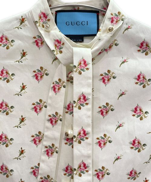 GUCCI（グッチ）GUCCI (グッチ) 小花柄 ワンピース アイボリー サイズ:36の古着・服飾アイテム