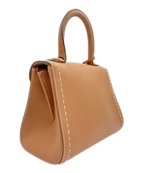 DELVAUX（デルヴォー）DELVAUX (デルヴォー) ブリヨン ミニ サーピケ ベジタル×イボリー サイズ:Mini/ミニの古着・服飾アイテム