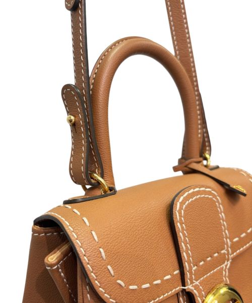 DELVAUX（デルヴォー）DELVAUX (デルヴォー) ブリヨン ミニ サーピケ ベジタル×イボリー サイズ:Mini/ミニの古着・服飾アイテム