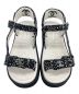 CHANEL (シャネル) ココ ツイード ストラップ サンダル ブラック×ホワイト サイズ:37：130000円