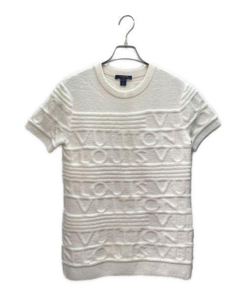 LOUIS VUITTON（ルイ ヴィトン）LOUIS VUITTON (ルイ ヴィトン) 3D パイル カットソー ホワイト サイズ:Lの古着・服飾アイテム