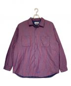 SUPREME×MM6 Maison Margielaシュプリーム×エムエムシックスメゾンマルジェラ）の古着「パデット シャツ」｜レッド×ネイビー