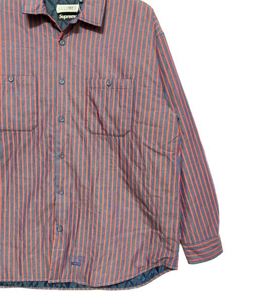 SUPREME（シュプリーム）SUPREME (シュプリーム) MM6 Maison Margiela (エムエムシックス メゾンマルジェラ) パデット シャツ レッド×ネイビー サイズ:５２の古着・服飾アイテム