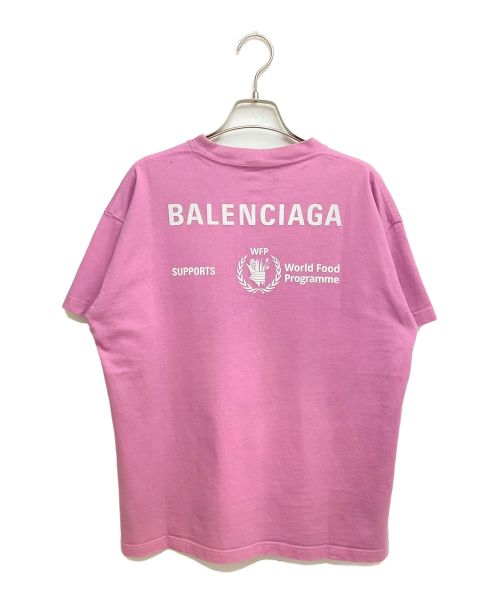 BALENCIAGA（バレンシアガ）BALENCIAGA (バレンシアガ) WFPロゴ半袖カットソー ピンク サイズ:Mの古着・服飾アイテム